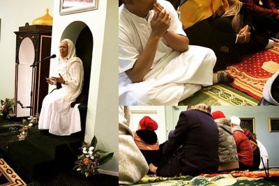 Eid kuthbah with Dr. Amina Wadud at the Inner Circle.