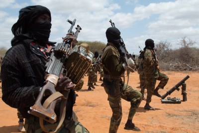 Al-Shabaab fighters (file photo).