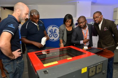 The GE Lagos Garage features cutting-edge equipment which includes 3D printers, laser cutters and much more.