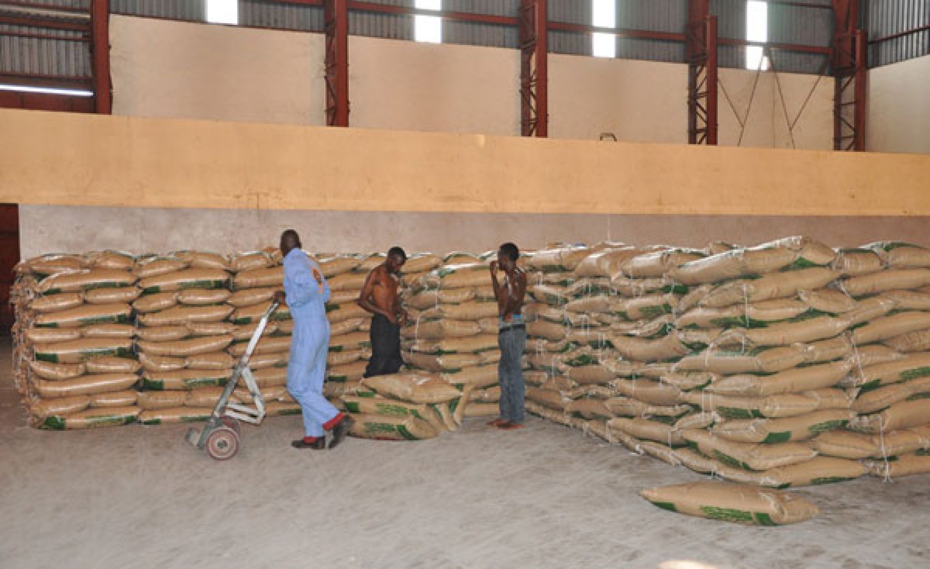 Nigeria Customs Impounds 102 Bags of 25kg Plastic Rice