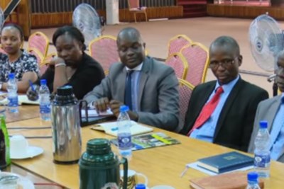 Some of Uganda Revenue Authority Staff who were given the part of controversial Shs6 billion payments known as 