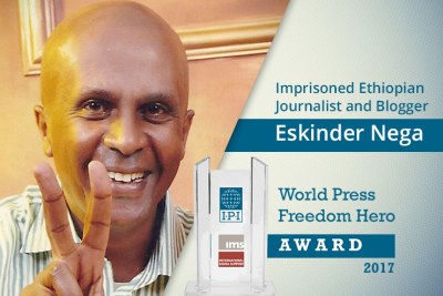 Ethiopian journalist and blogger Eskinder Nega.