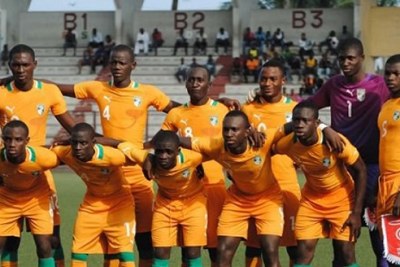 L'équipe de la Côte d'Ivoire lors des jeux de la Francophonie 2017 à Abidjan