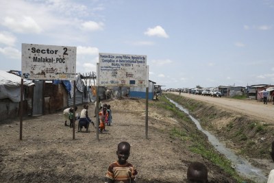 UN Protection of Civilians site in Malakal, South Sudan