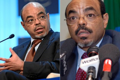 Former Ethiopian prime minister Meles Zenawi.