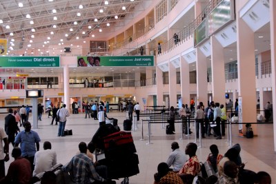 Lagos airport.