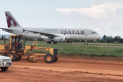 Expansion works at Entebbe airport.
