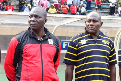 Caretaker coaches Moses Basena and Fred Kajoba