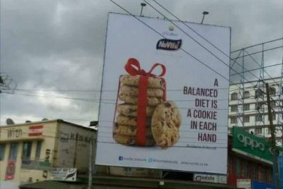 The Nuvita Biscuits billboard.