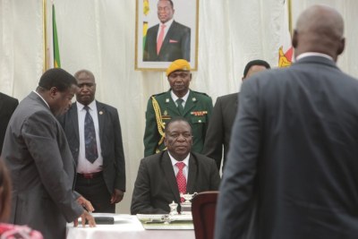 President Emmerson Mnangagwa swears in first post-Mugabe Cabinet.