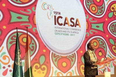 Le président Ouattara lors de l'ouverture officielle d'ICASA 2017, le 4 décembre à Abidjan