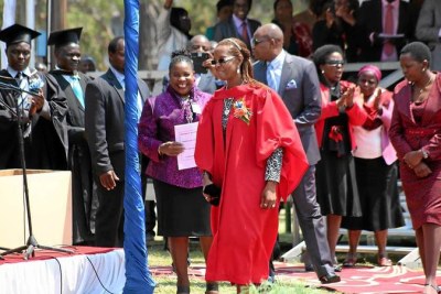 Grace Mugabe on graduation day.