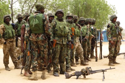Nigerian soldiers.