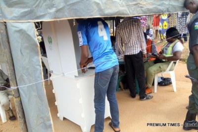 Voting in the Osun governorship election, which was declared 'inconclusive' by INEC.