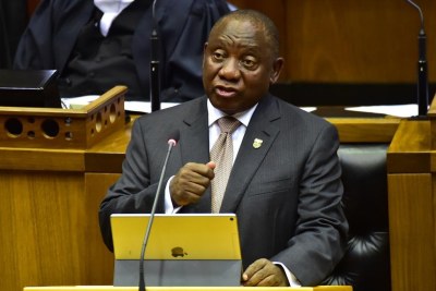 President Cyril Ramaphosa delivers the annual State of the National Address, his second since the recall of former President Jacob Zuma in February last year.