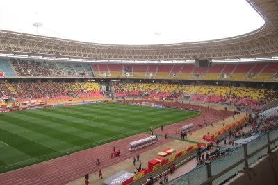The Olympic Stadium of Radès. Photo taken during the final of the CAF Champions League 2012.