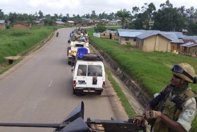 A MONUSCO patrol in North Kivu (file photo).