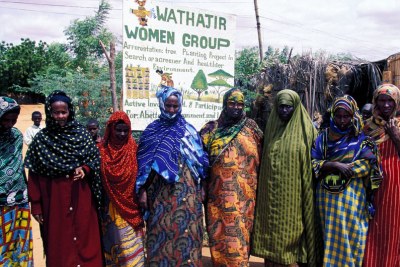 A women's group meets up in Kenya (file image).