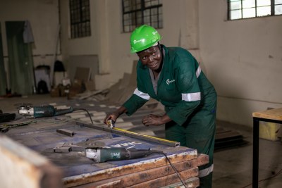 Young Africa Works Uganda Akiding Elizabeth Oumo Welder Tukole Program Innovation Village. Mastercard Foundation Young Africa Works strategy in Uganda in 2020.