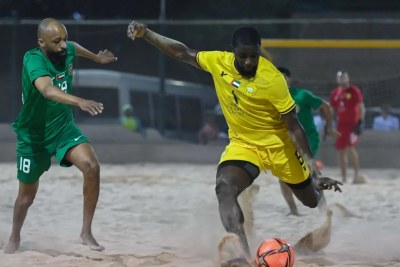 L'attaquant de l'équipe du Sénégal de beach soccer, Raoul Mendy