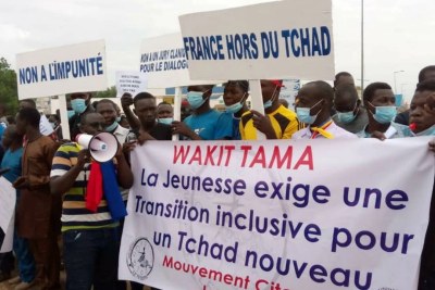 Manifestation de l'opposition à Ndjamena, Tchad, le 29 juillet 2021. (Image d'illustration)