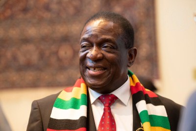 Emmerson Mnangagwa, président du Zimbabwe, lors d'une réception de bienvenue pour l'ouverture de la soixante-quatorzième session de l'Assemblée générale des Nations unies en 2019. (photo d'illustration)