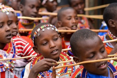 Indigenous Maasai children (file photo).