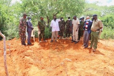 Exhumation of bodies of victims of cult leader, Paul McKenzie Nthenge, at the Shakhahola massacre scene in Kilifi.