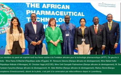 Collaborer pour l’autosuffisance pharmaceutique : fort soutien à la Fondation africaine pour la technologie pharmaceutique d’un éminent panel, aux Assemblées annuelles de la Banque africaine de développement