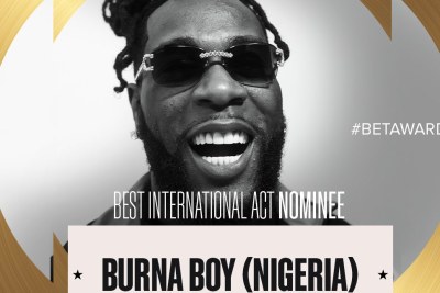 Burna Boy wins BET Award.