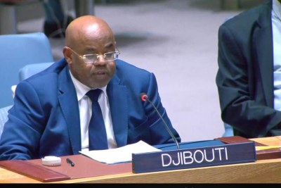 Djibouti's Mohamed Siad Doualeh addresses the UN Security Council on behalf of Ambassadors from IGAD Member States.
