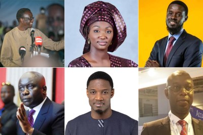 Des candidats à la présidentielle 2024 au Sénégal